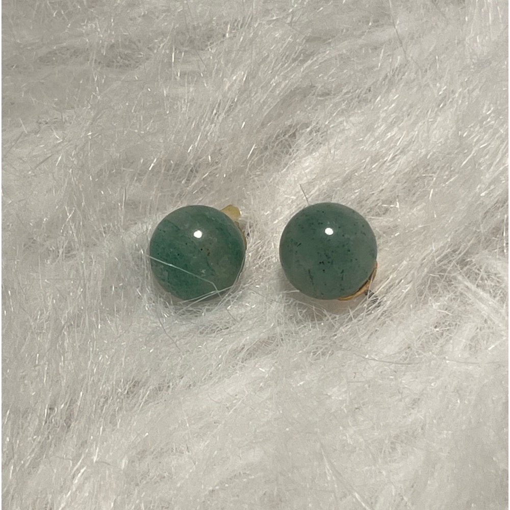 Jade earrings